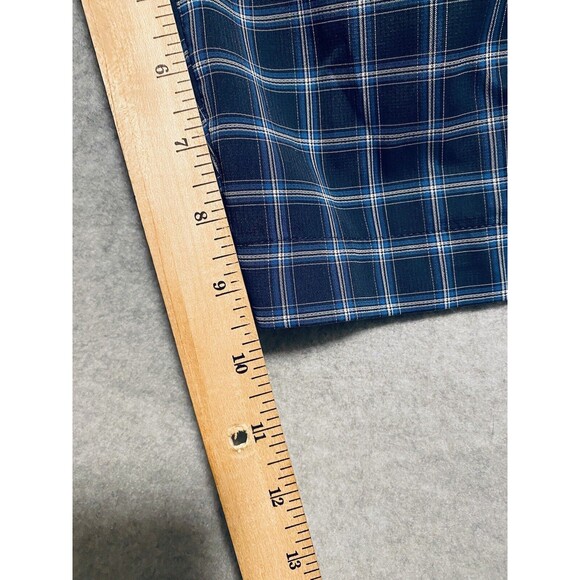 Greg Norman Golf Shorts Men's 34 Blue‎ Plaid 9.5 Inseam Casual Sport - Picture 5 of 9